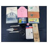 Advertising, Scissors, Old Pamphlets