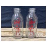 Borden Elsie the Cow Milk Bottles
