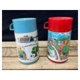 Walt Disney Aladdin Plastic Thermos-2 in the Lot