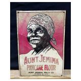 Aunt Jemima Metal Embossed Flour Sign