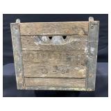Batavia Dairy Wood Crate & Various Bottle
