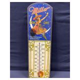 Miller High Life Wooden Thermometer