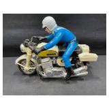 Honda Police Wind Up Stunt Motorcycle Toy