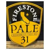 Firestone Pale Ale Metal Embossed Sign