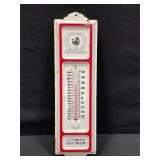 CISCO CO-OP GRAIN Illinois Metal Thermometer