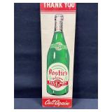 Postieï¿½s Ginger Ale Card Stock Sign