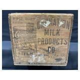 Carnation Milk Products Wood Crate