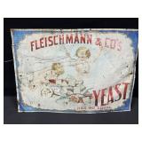Fleischmann & Co. Painted Tin Sign