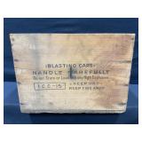 Blasting Caps Wood Crate