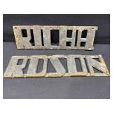 Brass Sign Letters