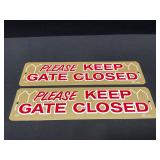 Tru Mark Signs-Keep Gate Closed Signs