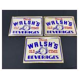 Walshï¿½s Beverages Window Clings-NOS