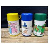 Aladdin Plastic Thermos-3 in the Lot