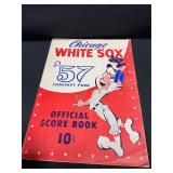 White Sox Official Score Book 1957