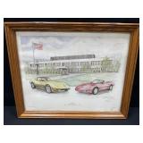 Corvette Sketch Tenth Anniversary