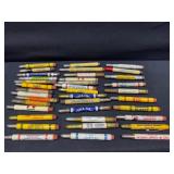 Vintage Advertising Bullet Pencils