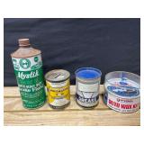Brake Fluid, Grease Can & Auto Wax Can