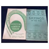 Folklore Book & Sayings of the Wise Book