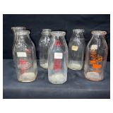 Various Milk Bottles
