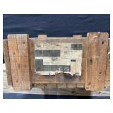 Copper and Brass Wooden Crate