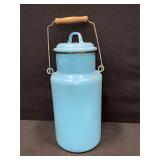 Enamelware Milk Can