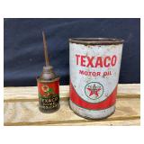 Texaco Lubricant & Oil Cans