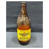 Penzoil Motor Oil Glass Bottle