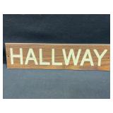 Hallway Plastic Sign