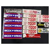 MLB NFL & NBA Bumper Stickers-NOS