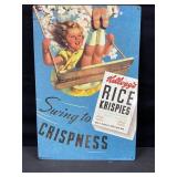 Kelloggï¿½s Rice Krispies Metal Sign