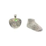 Waterford Baby Bootie Shoe & Apple Paper Weight