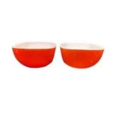 Pyrex Red Square Hostess Dishes Set of 2