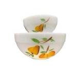 Fire-King Gay Fad Bowl Set of 2