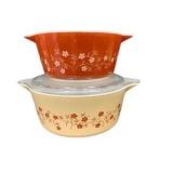 Pyrex Trailing Flowers Bowl Set of 2
