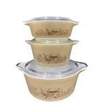 Pyrex Forest Francies Casserole Dish Set of 3