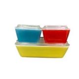 Pyrex Primary Colors Refrigerator Dish Set