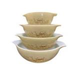 Pyrex Forest Fancies Nesting Mixing Bowl Set of 4