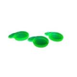 Uranium Glass Swirl Optic Coaster Spoon Rest