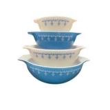 Pyrex Snowflake Garland Cinderella Mixing Bowl Set