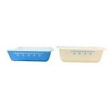 Pyrex Snowflake Garland Baking Dishes Set of 2