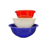 Pyrex Clear Bottom Primary Color Bowl set of 3