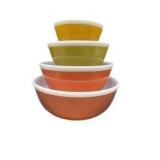 Pyrex Americana Nesting Mixing Bowls Set of 4