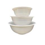 Pyrex White Clear Bottom Mixing Bowls Set of 3
