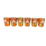 Fenton Marigold Carnival Glass Tumblers Set of 6