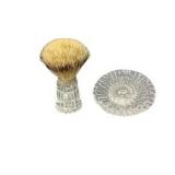 Waterford Crystal Daisy Trinket & Shaving Brush