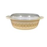 Pyrex Promotional Gold Medallion Casserole Dish