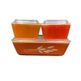 Pyrex Harvest Wheat Refrigerator Set