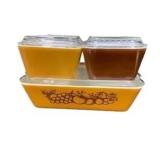 Pyrex Old Orchard Refrigerator Dish Set