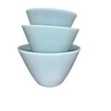 Fire-King Blue Mixing Bowl Set of 3