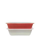 Pyrex Milk Glass & Flamingo Pink Loaf Pans